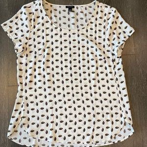 Ann Taylor pineapple dress shirt